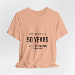 50 Years of Not Giving a Damn Tee — 'Glory to God' Back Print