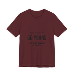 50 Years of Not Giving a Damn Tee — 'Glory to God' Back Print