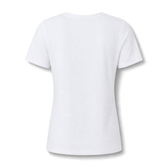 Women’s V-Neck Tee — 'Cultivated in Strength' Floral Silhouette Shirt