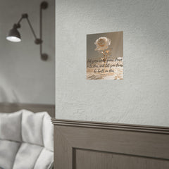 Rooted & Built Up in Him Christian Rolled Poster | Colossians 2:7 Wall Art | Family of Grace