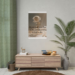 Rooted & Built Up in Him Christian Rolled Poster | Colossians 2:7 Wall Art | Family of Grace