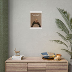 Psalm 46:5 Inspirational Rolled Poster — Faith Wall Art with Scripture