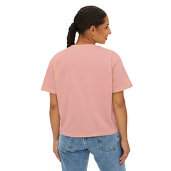 Daughter of the King Women's Boxy Tee — Christian Faith Crown Graphic