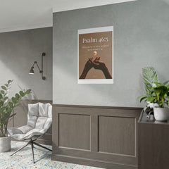 Psalm 46:5 Inspirational Rolled Poster — Faith Wall Art with Scripture