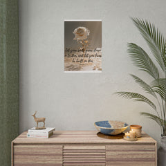 Rooted & Built Up in Him Christian Rolled Poster | Colossians 2:7 Wall Art | Family of Grace