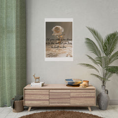 Rooted & Built Up in Him Christian Rolled Poster | Colossians 2:7 Wall Art | Family of Grace
