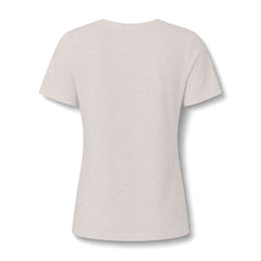 Women’s V-Neck Tee — 'Cultivated in Strength' Floral Silhouette Shirt