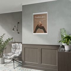 Psalm 46:5 Inspirational Rolled Poster — Faith Wall Art with Scripture