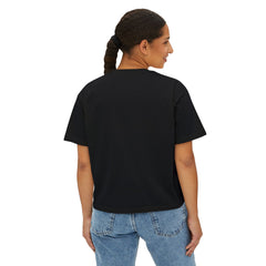Daughter of the King Women's Boxy Tee — Christian Faith Crown Graphic