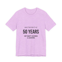 50 Years of Not Giving a Damn Tee — 'Glory to God' Back Print
