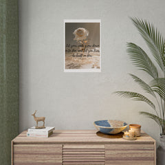 Rooted & Built Up in Him Christian Rolled Poster | Colossians 2:7 Wall Art | Family of Grace