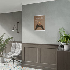 Psalm 46:5 Inspirational Rolled Poster — Faith Wall Art with Scripture