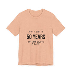 50 Years of Not Giving a Damn Tee — 'Glory to God' Back Print