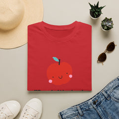 Cute Apple T-Shirt — "Most Likely to Share Like Jesus" Christian Graphic Tee - the image using AI generated person