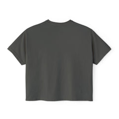 Daughter of the King Women's Boxy Tee — Christian Faith Crown Graphic