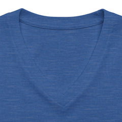 Women’s V-Neck Tee — 'Cultivated in Strength' Floral Silhouette Shirt