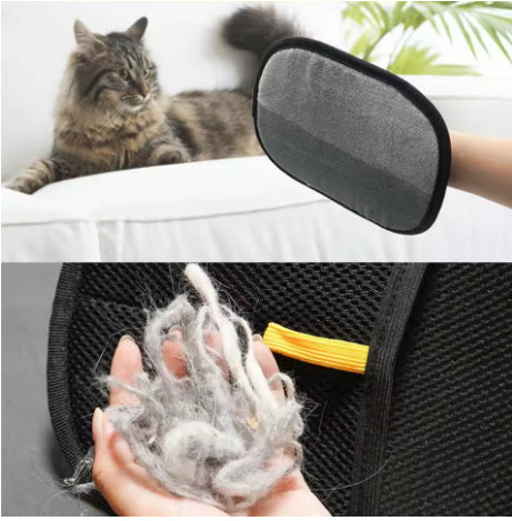 Pet Hair Remover Mitt for Couch, Reusable Dog & Cat Hair Remover Glove for Furniture, Clothes, Carpet, Bedding and Car Seats, Washable Lint Cleaner for Pet Remover Glove