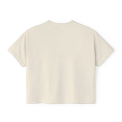 Daughter of the King Women's Boxy Tee — Christian Faith Crown Graphic