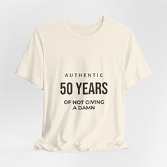 50 Years of Not Giving a Damn Tee — 'Glory to God' Back Print