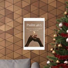 Psalm 46:5 Matte Poster — Inspirational Religious Wall Art