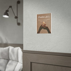 Psalm 46:5 Inspirational Rolled Poster — Faith Wall Art with Scripture