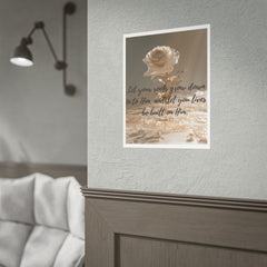 Rooted & Built Up in Him Christian Rolled Poster | Colossians 2:7 Wall Art | Family of Grace