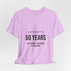 50 Years of Not Giving a Damn Tee — 'Glory to God' Back Print