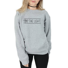 Be the Light Christian Streetwear Sweatshirt | Faith-Based Apparel for Men & Women