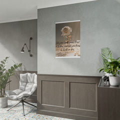 Rooted & Built Up in Him Christian Rolled Poster | Colossians 2:7 Wall Art | Family of Grace