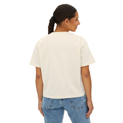 Daughter of the King Women's Boxy Tee — Christian Faith Crown Graphic