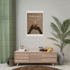 Psalm 46:5 Inspirational Rolled Poster — Faith Wall Art with Scripture