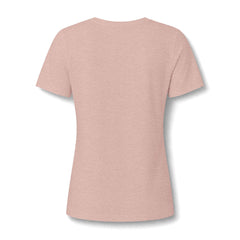 Women’s V-Neck Tee — 'Cultivated in Strength' Floral Silhouette Shirt