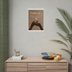 Psalm 46:5 Inspirational Rolled Poster — Faith Wall Art with Scripture