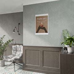 Psalm 46:5 Inspirational Rolled Poster — Faith Wall Art with Scripture