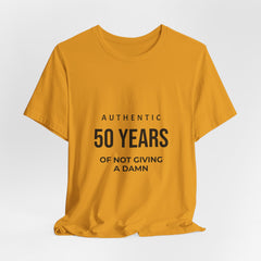 50 Years of Not Giving a Damn Tee — 'Glory to God' Back Print