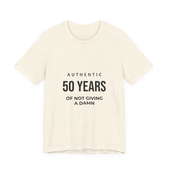 50 Years of Not Giving a Damn Tee — 'Glory to God' Back Print