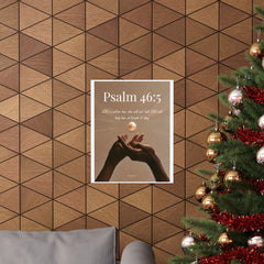 Psalm 46:5 Matte Poster — Inspirational Religious Wall Art