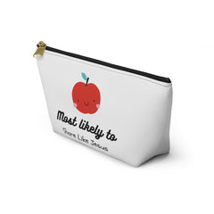 Most Likely To Accessory Pouch — "Share Like Jesus" Cute Apple Makeup Bag