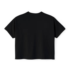 Daughter of the King Women's Boxy Tee — Christian Faith Crown Graphic