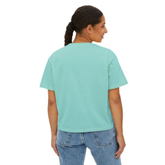 Daughter of the King Women's Boxy Tee — Christian Faith Crown Graphic