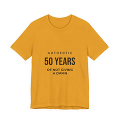 50 Years of Not Giving a Damn Tee — 'Glory to God' Back Print