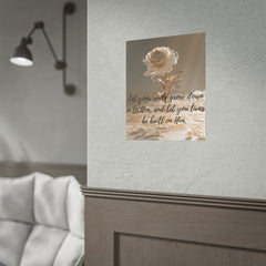 Rooted & Built Up in Him Christian Rolled Poster | Colossians 2:7 Wall Art | Family of Grace