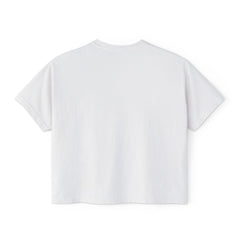 Daughter of the King Women's Boxy Tee — Christian Faith Crown Graphic
