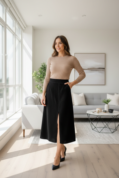 Black Corduroy Skirt Apartment