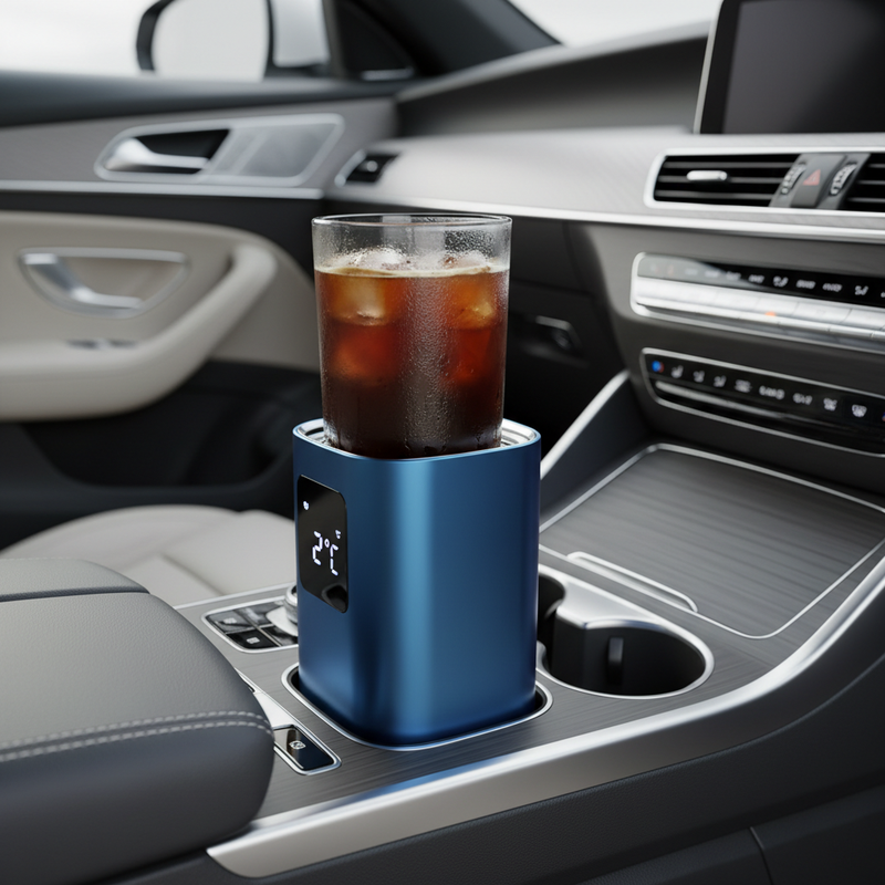 Car Cup Cooler Blue Lifestyle