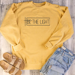 Be the Light Christian Streetwear Sweatshirt | Faith-Based Apparel for Men & Women