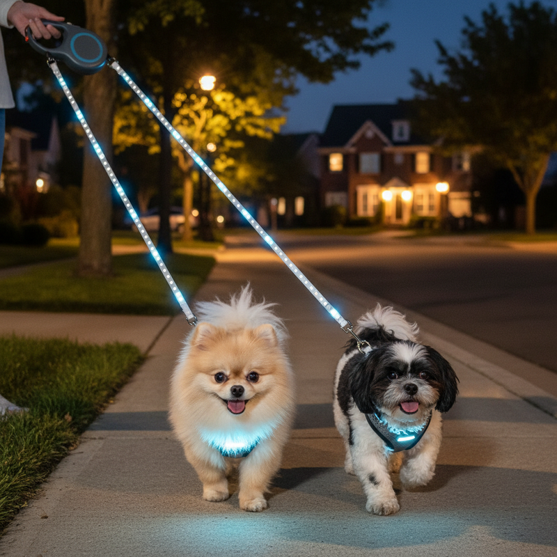 Dual Dog Night Walk