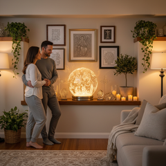 Luminous Crystal Globe - Couple Living Room