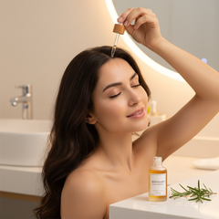 Rosemary Oil Dropper Application