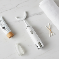 U-Shaped Toothbrush Flat Lay